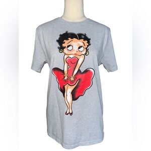 Betty Boop Womens Graphic T-Shirt Medium Y2K Sassy Cute Sexy Cool Comfort Lounge